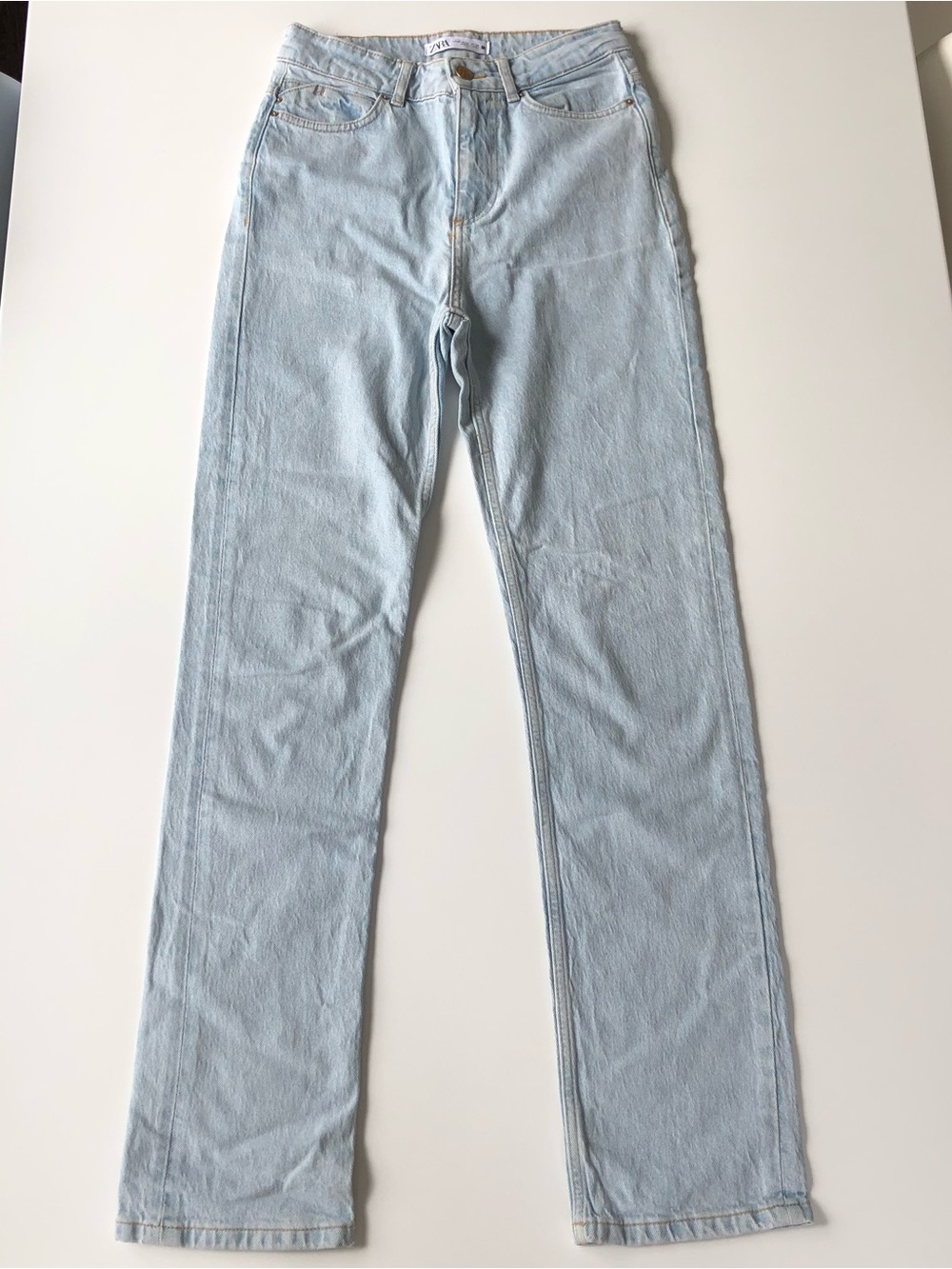 ZARA Women’s High Waisted Jeans Straight Leg Denim Sz 4